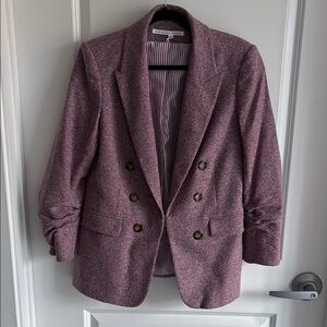 Veronica Beard Pink Tweed Blazer
